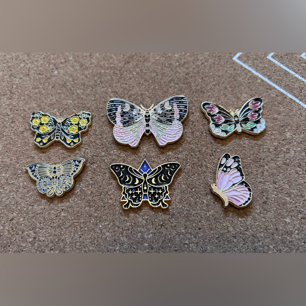Enamel Pin Lot ~ Butterfly/Moth